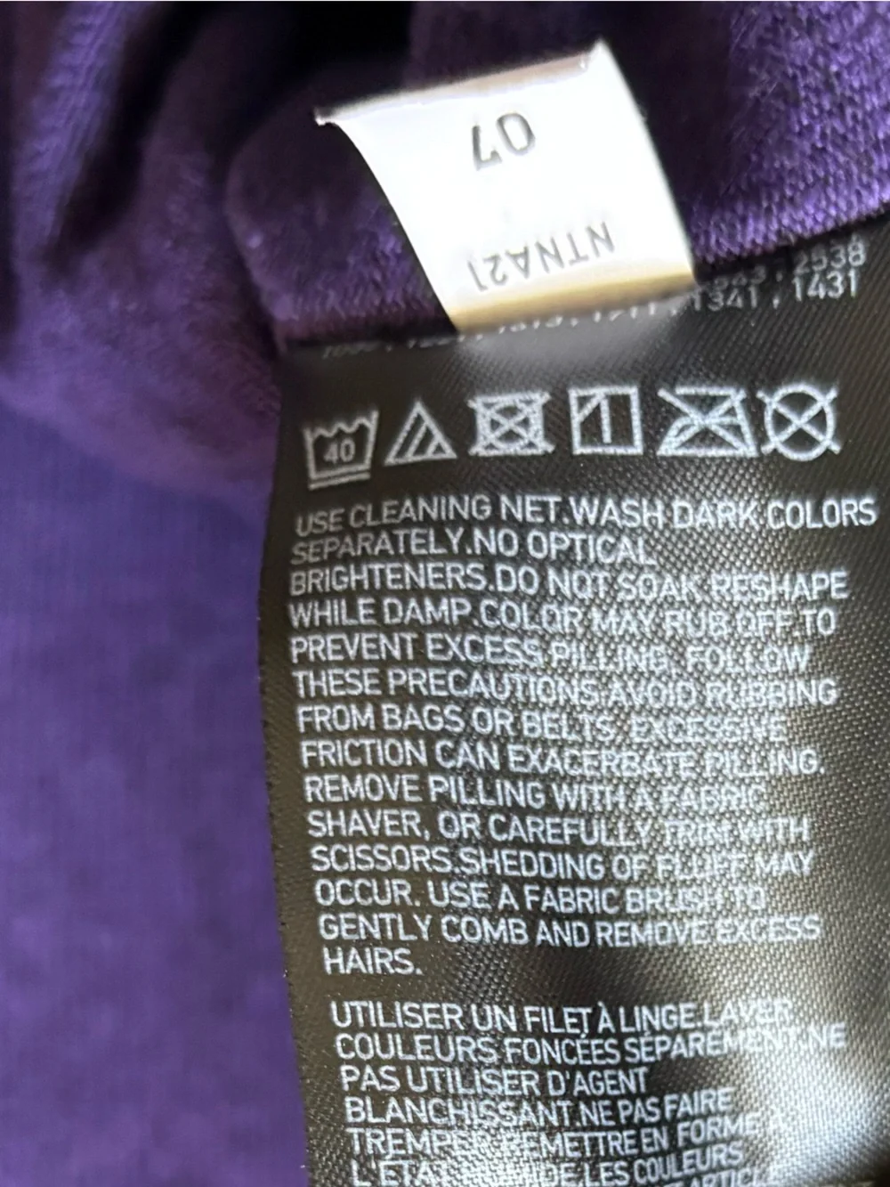 Uniqlo | Women's Soft Knitted Crew Neck Long Sleeve Pullover - S, Purple - Picture 7 of 7
